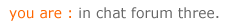chat forum three