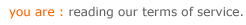 site terms of service